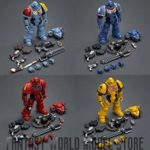 JOYTOY Warhammer 40K JT6625 JT6632 JT6649 JT6656 1/18 Space Wolves Blood Angels Imperial Fists Intercessors Komplettset Modellpuppen