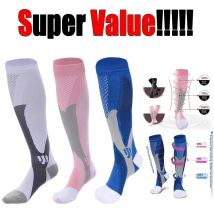Atmungsaktive und schweiß absorbierende Oberschenkels ocken, 20-30mm schwarze Männer enge Socken Sport Fußball Socken Kompression strümpfe Unisex