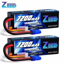 Zeee Lipo 3S 7200mAh RC Auto 11.1V 80C Custodia rigida con spina EC5 per veicoli RC Camion Carro Armato Treno Lipo Batteria RC Hobby Modello Parti