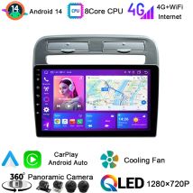 Android 14 Carplay Stereo Vision Lettore multimediale per auto Unità principale DSP Auto Radio GPS BT 5.0 per Fiat Grande Punto310/199 Linea313