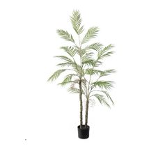 Künstlicher Palme, 120/150 cm hoch, künstlicher Palme im Kunststofftopf, tropische Palme, künstliche Pflanze für Zuhause, Büro, Terrasse, Dekoration