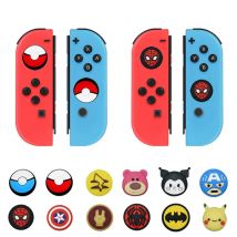 2 Stück Nintendo NS Switch/Lite/OLED Daumengriffkappe für Joy Con Switch Controller Joystick-Kappe Silikonkautschuk Daumengriffkappe
