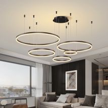 Nowoczesny żyrandol sufitowy Led okrągły żyrandol pierścieniowy salon sypialnia jadalnia oświetlenie