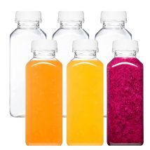 120-500ml Plastic Juice Bottles Long-Lasting, Spill-Proof, Milk Tea - Easy Cleaning and Refilling Clear Water Bottle Portable ﻿