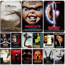 Classic Horror Movie Poster Rusty Metal Plaque Retro Decorative Plate Bar Man Cave Garage Club Metal Sign Wall Decoration