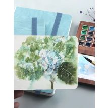 POTENTATE Blue Color Watercolor Journal Drawing Book Hand Notebook Sketch Pad 100% Cotton 300gsm Cold Press for Art Supplies