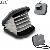 JJC 4-Taschen-Filterbeutel für Kameraobjektive mit Hartschale, bis zu 95 mm, wasserabweisend, staubdicht, Filterbeutel für runden ND UV CPL-Filter