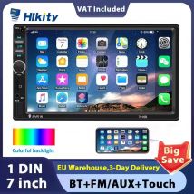 Hikity 7 "Autoradio Autoradio 2 Din Touch Screen Car Audio Multimedia Player Audio Stereo Bluetooth supporto Mirror-Link posteriore