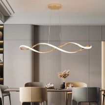 Lampadario moderno a LED con telecomando, plafoniera dimmerabile ad altezza regolabile per isola della cucina, illuminazione della sala da pranzo