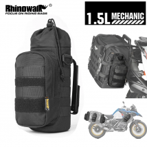 Rhinowalk Motorrad-Wasserflaschentasche, 1,5 l, isolierte Wasserkocher-Tasche, tragbarer Motor-Flaschenhalter, reichhaltige Montagemethode mit Molle-System