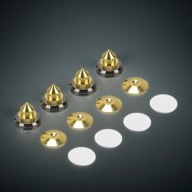 4PCS SET HIFIDIY lautsprecher Stand Füße Fuß Pad Reinem kupfer silber goldene lautsprecher box Spikes Kegel Boden Fuß nagel M28 * 26