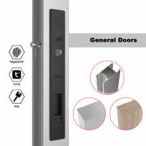 WINFREE Sliding Door Smart Lock Fingerprint Lock Tuya Bluetooth Security Protection Wooden Door Lock for Garden Patio Balcony