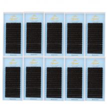 AGUUD 10 cases/lot Eyelash Extension Matte Black Russian Volume Eyelashes for Extension False Mink Classical Individual Lashes