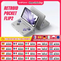 Consola de juegos portátil Retroid Pocket Flip2, pantalla AMOLED de 5,5 pulgadas, salida de vídeo, procesador MTK Snapdragon, ventiladores, refrigeración, carga rápida
