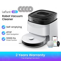 LEFANT M3 M3L Odkurzacz automatyczny  z funkcją mapowania, siłą ssania 12000 Pa, stacją Omni Station typu „wszystko w jednym”, systemem omijania przeszkód PSD i laserem DTOF