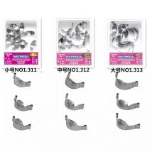 1.312 Dental Saddle Metal Matrices 12pcs/box NO. 1.312 Universal Kit Russia Imported Sectional Contoured Matrix Dental Materials