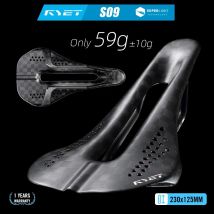 RYET 12K Carbon Racing Sattel 59g 230x125mm 7x7 Dual-Track MTB/Gravel/Rennrad Sattel für XC Enduro Zeitfahren