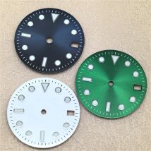 28,5 mm NH35A Zifferblatt grün leuchtende Emaille Sunburst Zifferblätter für NH35 NH36 4R35 4R36 Uhrwerk