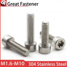 M2 M2.5 M3 M4 M5 M6 M8 Viti a testa di tazza di sicurezza Torx in acciaio inossidabile 304 a prova di manomissione Bulloni cilindrici a testa di fiore con esagono incassato
