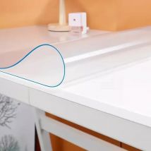 PVC-Tischdecke Transparente Esstisch-Tischdecke mit Küchenfunktion Wasserdicht Ölfest Tischdecken Weiches Glas Rechteckige Tischmatte 1,0mm