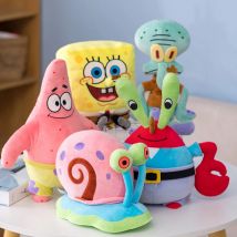 Anime Spongebob Squarepants Patrick Star Squidward Eugene H. Krabs Gary Kawaii Stuffed Plush Toys keychain Birthday Gift For Kid