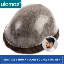 Knotless Haut Haar System Für Männer 0,1-0,12mm Microskin Männer Haar Prothese Echthaar männer Toupets Haar prothese Mann Perücke PU
