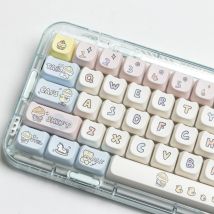JCM MAO Profile Ear KeyCap Kindergarten Picabara Anime Cute Cat Keycaps per MX Switch Gaming tastiera meccanica GK75