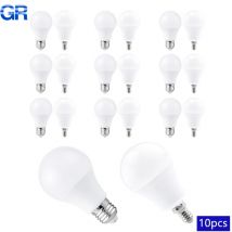 10PCS Ha Condotto La Lampadina Lampade E27 E14 base AC220V 230V Luce 3W 6W 9W 12W 15W 18W 20W 24W Lampade Per la direzione Domestica Soggiorno illuminazione