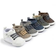 Meckior Baby Junge High-top Turnschuhe Neugeborenen Kleinkind Baby Casual Schuhe Baumwolle Sohle Anti-rutsch Erste Wanderer Baby mädchen Schuhe
