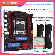 MACHINIST X99 RS9 Motherboard Kit Optional LGA2011-3 Xeon E5 2640 V3 CPU und DDR4 16 GB RAM NVME M.2 Vierkanal USB3.0