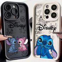 Schöne Cartoon Stitch Disneys Handy hülle für iPhone 16 15 14 13 12 11 Pro Max Mini XR XS X 7 8 plus weiche TPU Rückseite