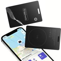 Scheda ricerca wireless ricaricabile, funziona con Find My, localizzatore di oggetti per passaporto, portafoglio, etichette per bagagli, solo per dispositivi IOS