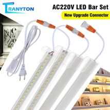 LED-Röhrenleuchte, AC220 V, 50 cm, 72 LEDs, hohe Helligkeit, Nachtbar, 2835 Streifen, Energiesparlampe für Zuhause, Küche, Schrank, Wanddekoration