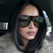 Luxus Pilot Übergroße Sonnenbrille Frauen Marke Designer Großen Rahmen Gradienten Sonnenbrille Mode Goggle Shades Oculos De Sol