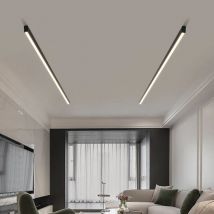 Moderne LED-Streifenleuchte, lang, eine Lampe, helle Installation für Wohnzimmer, Gang, Balkon, Eingang, Flur, Flur, Bürobeleuchtung