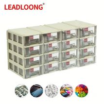 LEADLOONG 8/16 Stück 14 x 9 x 4 cm/5,5 x 3,5 x 1,5 Zoll Schraubenteile Handwerk Gewinde Organizer Mini Schublade Heimorganisation und Aufbewahrungsbehälter
