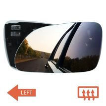 Porta laterale sinistra Specchietto retrovisore laterale in vetro riscaldato convessi superiore per Skoda Octavia II MK2 2005-2009 Polo 9N3 specchietto retrovisore laterale in vetro