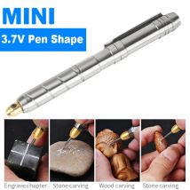 3.7V Mini Wireless Ricarica Penna per incisore Cordless Utensile rotante Lavorazione del legno Penna per incisione Fai da te per gioielli Metallo Vetro
