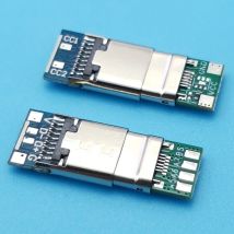 10 stücke USB Typ-C 6P Männlich 16P Weibliche A5B5A6A7 PD Stecker CC1 CC2 Protokoll Schnelle Lade Daten power Steckdose Port Stecker