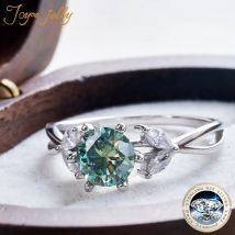 Joyce jelly s925 sterling silber schmuck luxus 1 karat D-COLOR moissan ite diamant ring weibliche blume pflanze design Size4-9 geschenk
