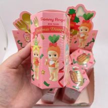Sonny Angel mini figure 2024 Christmas Dinner Series  Blind Box Mystery Box lion Reindeer Owl Crocodile Strawberry  SAS65950