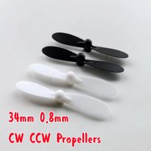 4pcs 3.4cm white black 34mm Props Propellers AB Fan Blades Spare Parts for mini R/C Quadcopter Toys