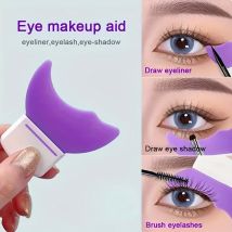 Silicone Multifunctional Eye Makeup Assistant - Easy Mascara Guard, Precise Eyeshadow Applicator, Reusable Eyeliner Pad Template