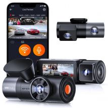 Vantrue N5 DashCam 4 canales WiFi 360 °   Todos los lados 2.7K+1080P*3 GPS que sigue los accesorios giratorios elegantes del coche de la cámara del control de voz