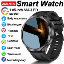 NEUE GPS Outdoor Fitness NFC Smart Uhr Männer 1,85 Zoll AMOLED Bildschirm Bluetooth Anruf IP67 Wasserdicht Mann Smart Uhren Mann 2025