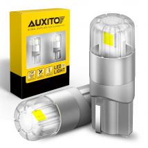 AUXITO 2 pezzi W5W LED T10 lampadine a LED Canbus 3030SMD per luci di posizione di parcheggio per auto mappa interna luci a cupola illuminazione a 360 gradi