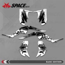 SPACE Für Yamaha Raptor 350 ATV 2004–2014, Motorrad-Grafiken, Aufkleber, Kits, Nummer, Name, Hintergrund, individuell