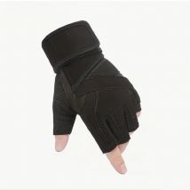 Fitness glove for men and women's equipment horizontal bar wrist training anti-slip half finger movement anti-cocoon