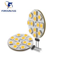 Najniższa cena G4 LED okrągły okap żarówka 12v SMD5050 6/9/12/24 Leds lampa LED do łodzi biała/ciepła biała żarówka lampa