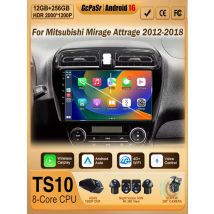 Car Radio For Mitsubishi Mirage Attrage 2012-2018 Space Star 2014 Carplay Android Auto Stereo Multimedia Player GPS Navigation
